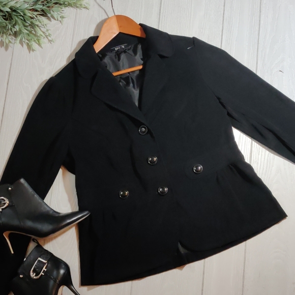 Elementz Jackets & Blazers - Macy's Elementz black belted look blazer